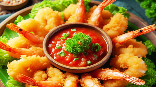 Udang goreng salut tepung