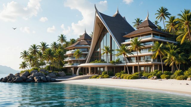 Hotel menghadap laut