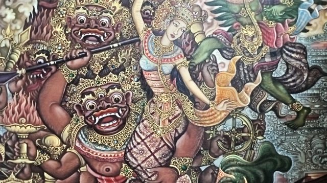 Lukisan wayang Sita Diculik