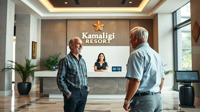tamu check-in di hotel